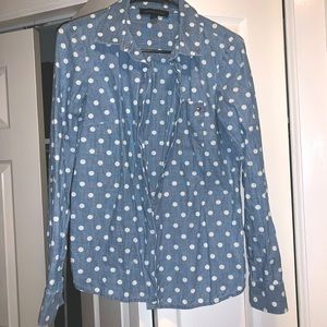 Tommy Hilfiger polka dot chambray button up